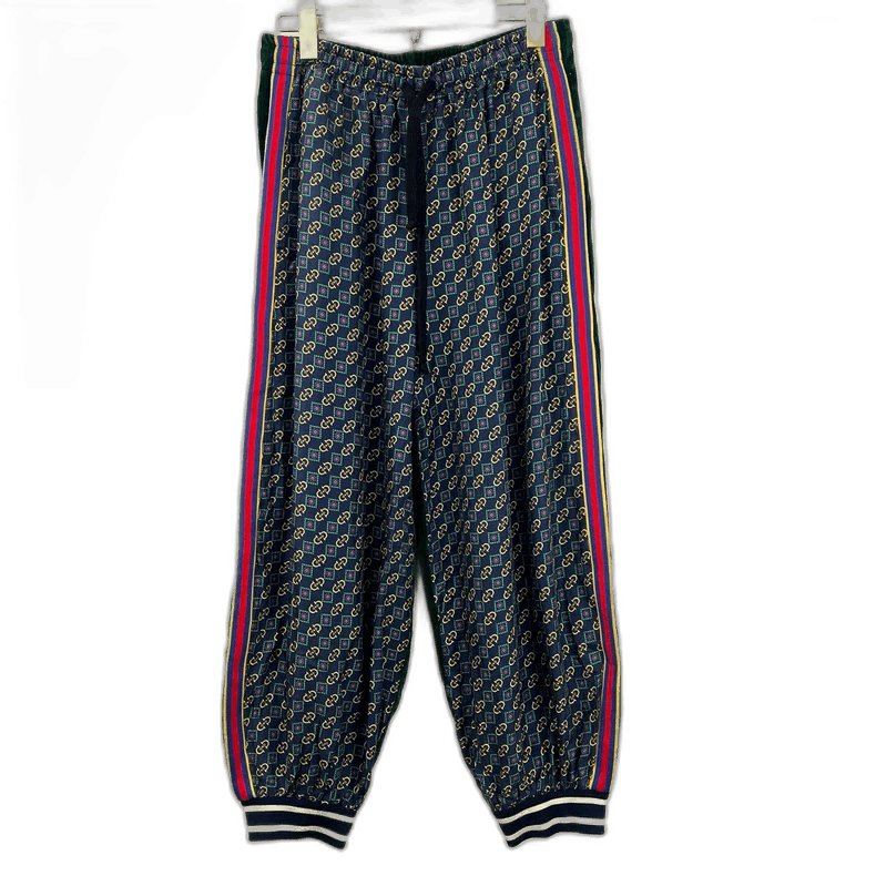 Gucci Velvet Logo Athletic Pants-2505