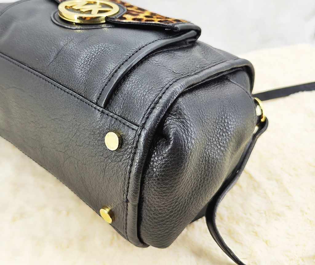 Michael Kors MICHAEL KORS two ways bag full leather with leopard patern Size ONE SIZE - 8 Thumbnail