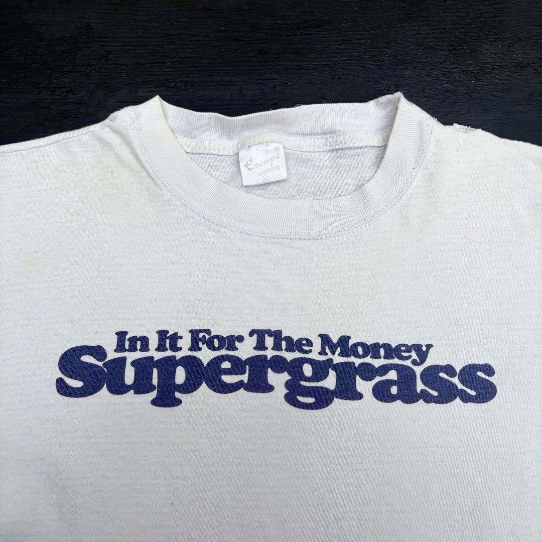 Band Tees Supergrass 1997 97 90s Vintage Band For The Money T-Shirt Size US XL / EU 56 / 4 - 2 Thumbnail