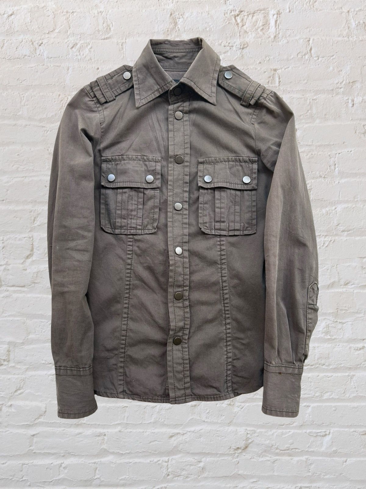 Dsquared2 DSQUARED2 Military Button-up LS Shirt Size US S / EU 44-46 / 1 - 1 Thumbnail