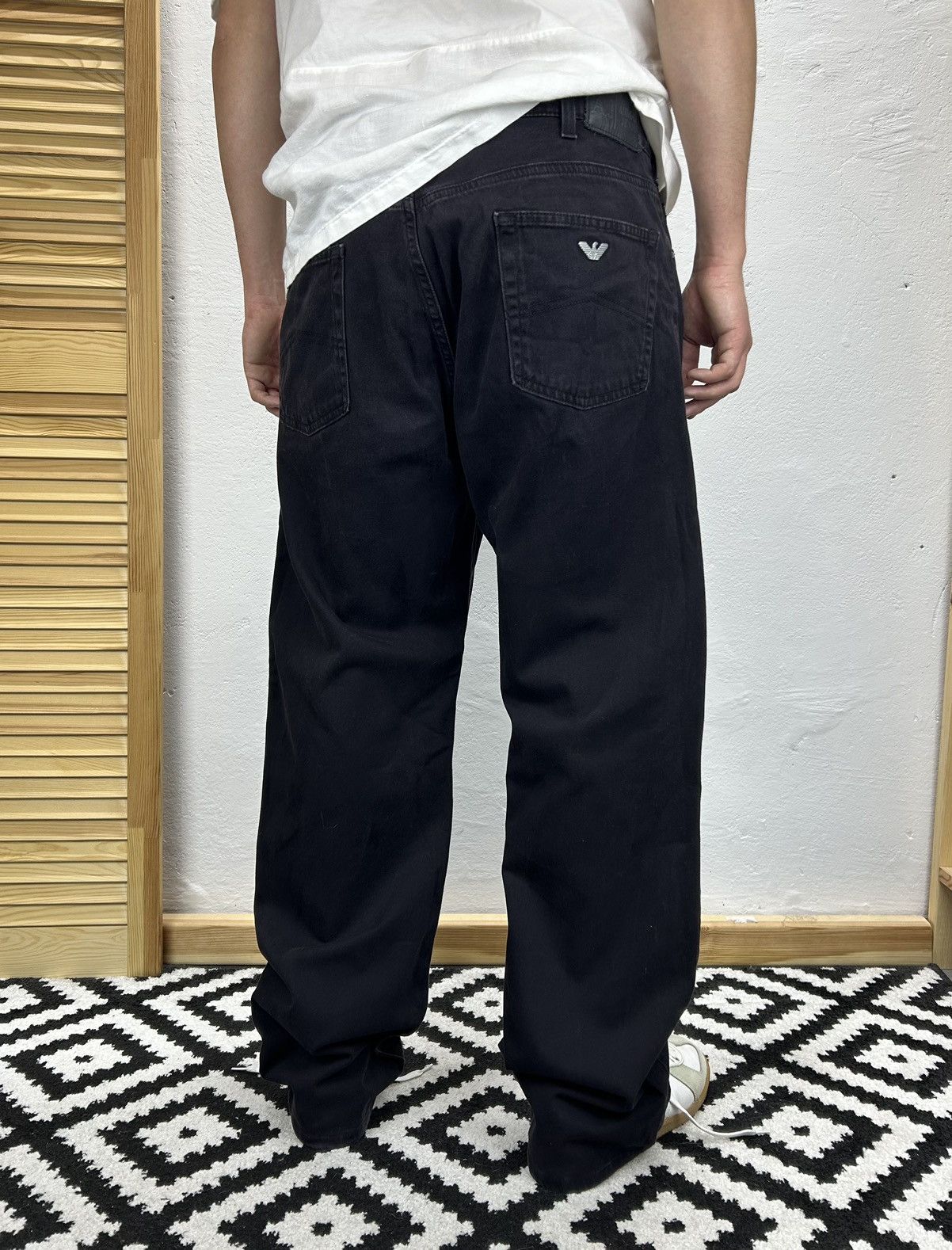 Armani × Vintage Armani Jeans Vintage Black Pant size 38 fit 36 Size US 36 / EU 52 - 1 Thumbnail