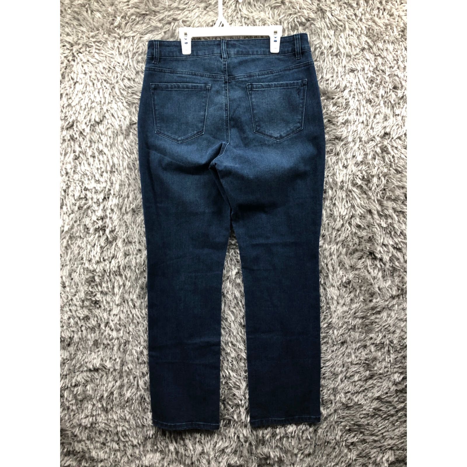 Vintage Measure & Made Jeans Womens 10 Mid Rise Dark Wash Blue Denim Jeans Size 32" / US 10 / IT 46 - 7 Thumbnail