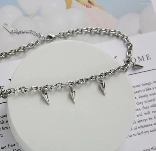 Japanese Brand × Vintage Unisex punk pendant choker chain spike necklace vintage rock Size ONE SIZE - 4 Thumbnail