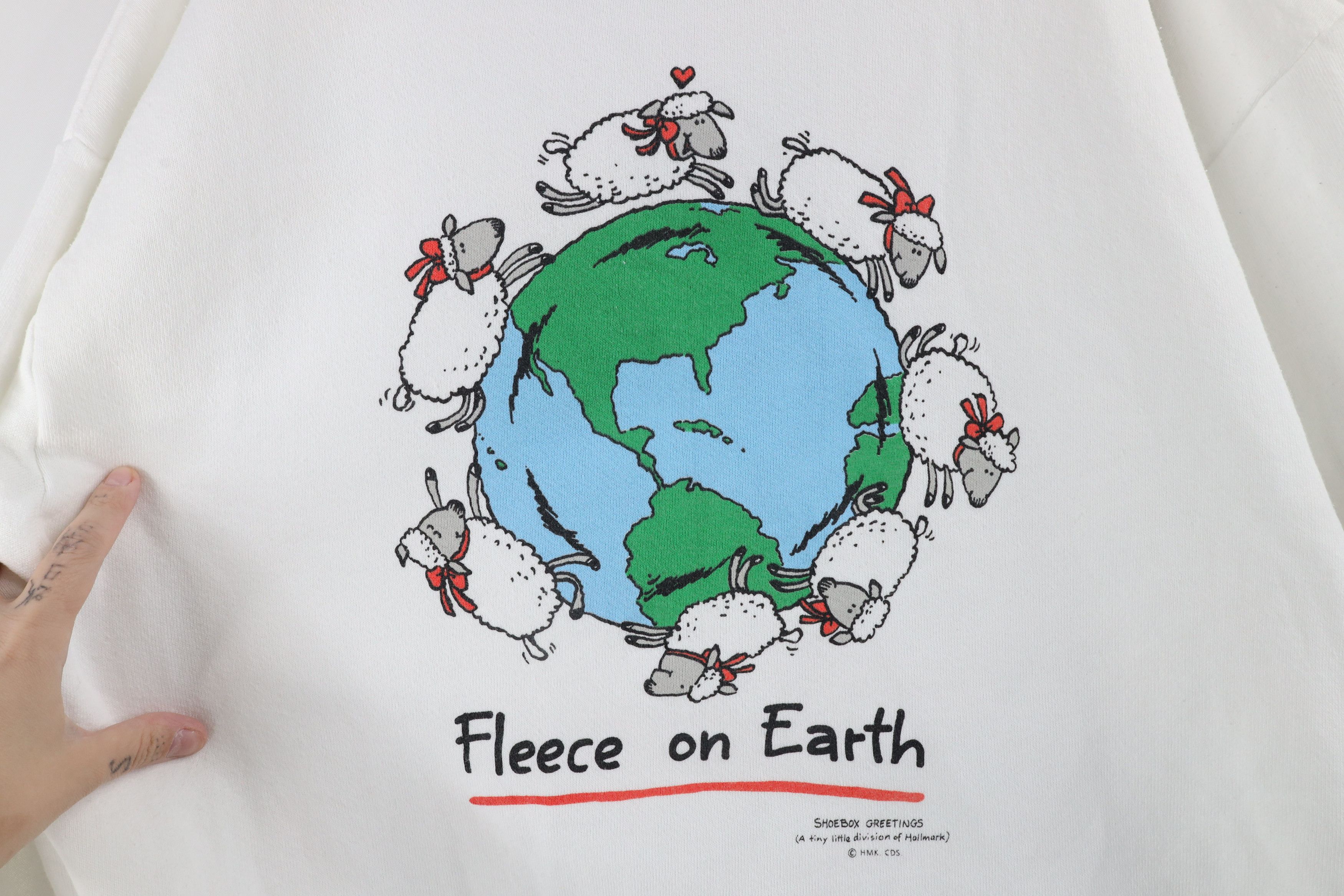 Vintage Vintage 90s Hallmark Shoebox Greetings On Earth Sweatshirt Size XL / US 12-14 / IT 48-50 - 4 Thumbnail