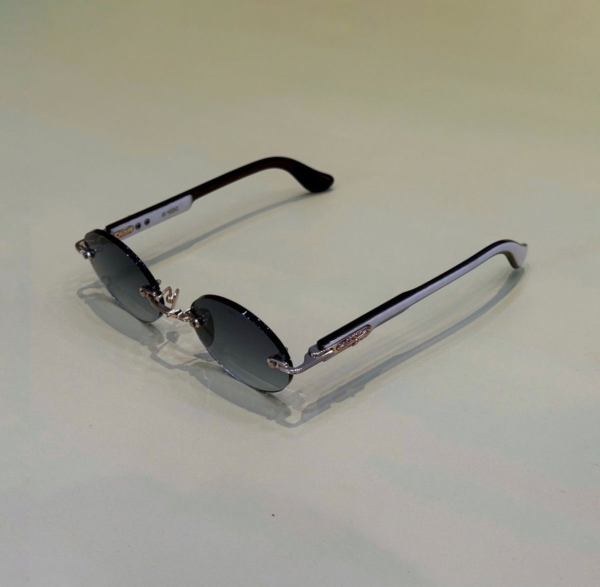 Chrome Hearts CHROME HEARTS DEEP III Gold Plated-White Ebony Piano Varnish-Sun Size ONE SIZE - 1 Thumbnail