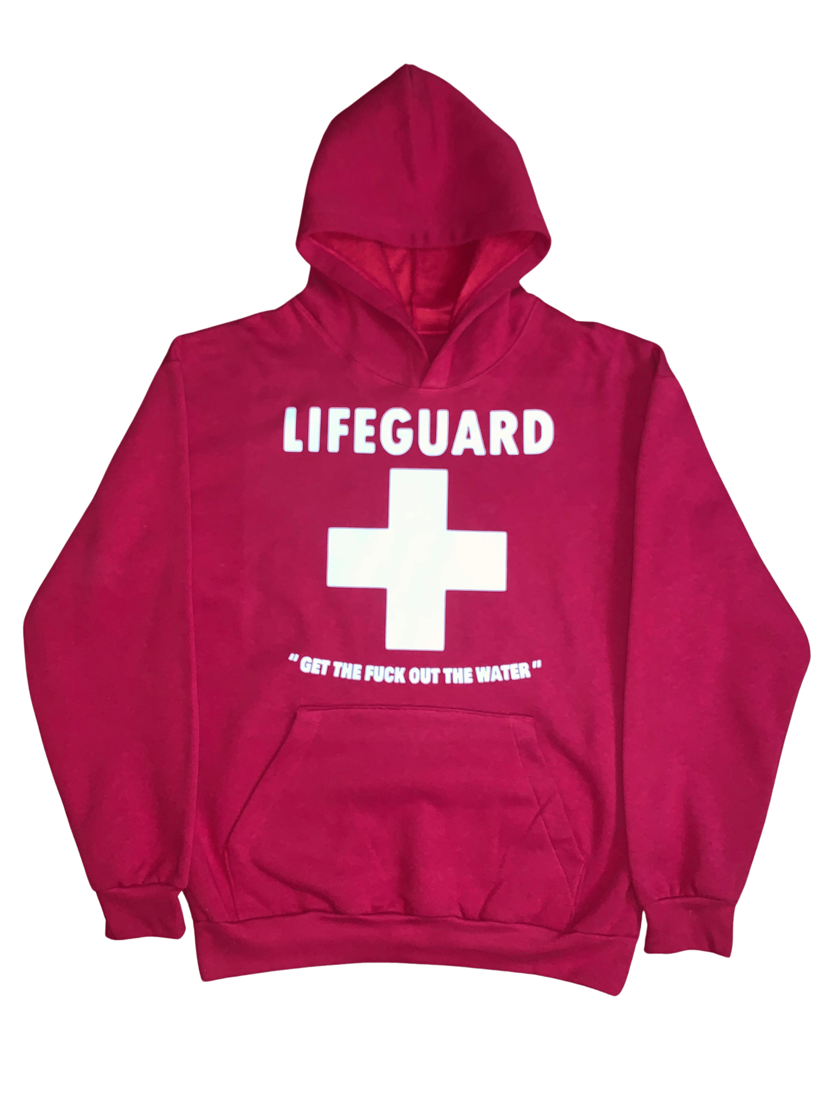 Red Bad Lifeguard Hoodie