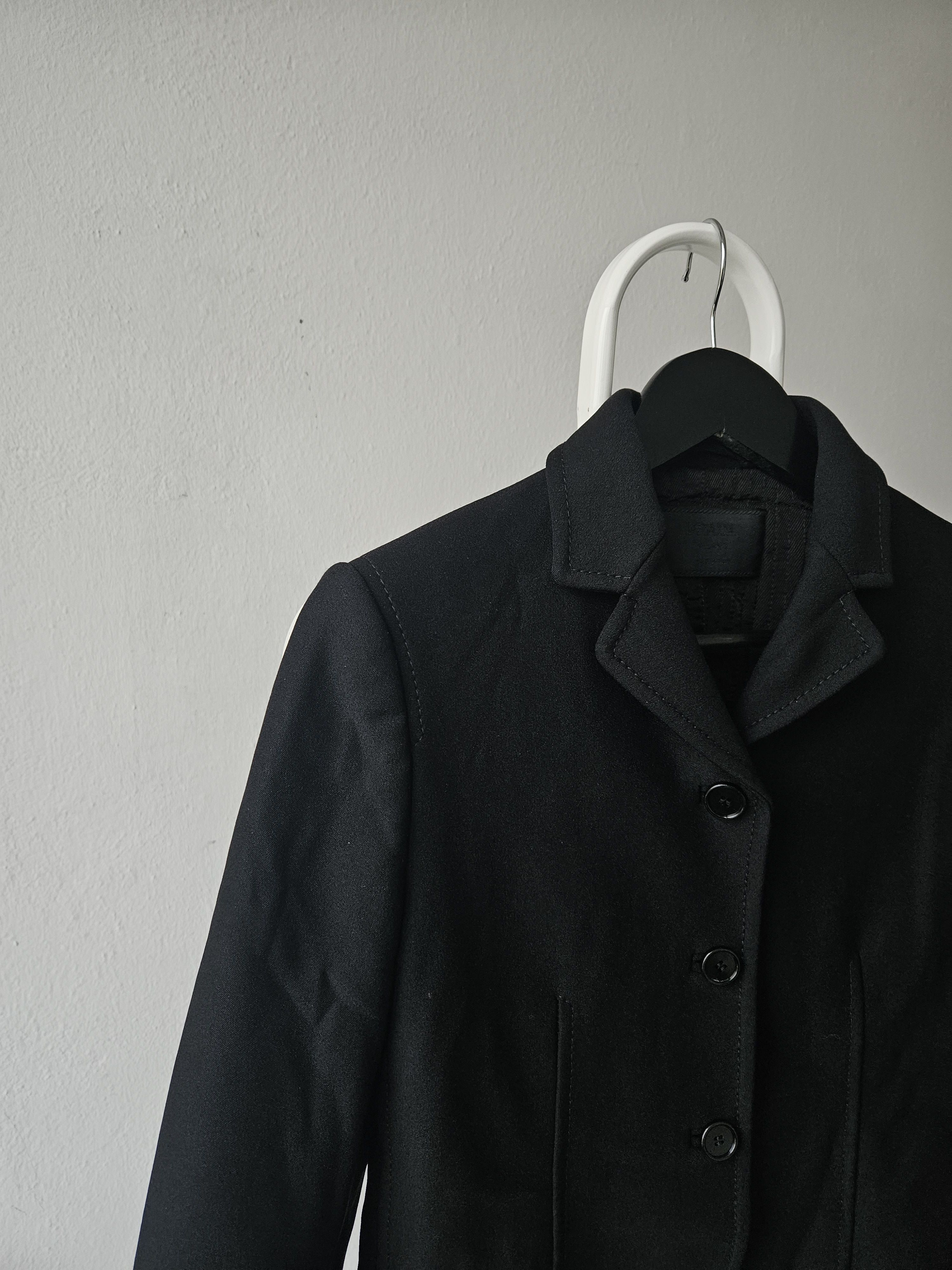 Prada Archive 90s prada nylon blazer jacket with padded shoulders Size S / US 4 / IT 40 - 3 Thumbnail