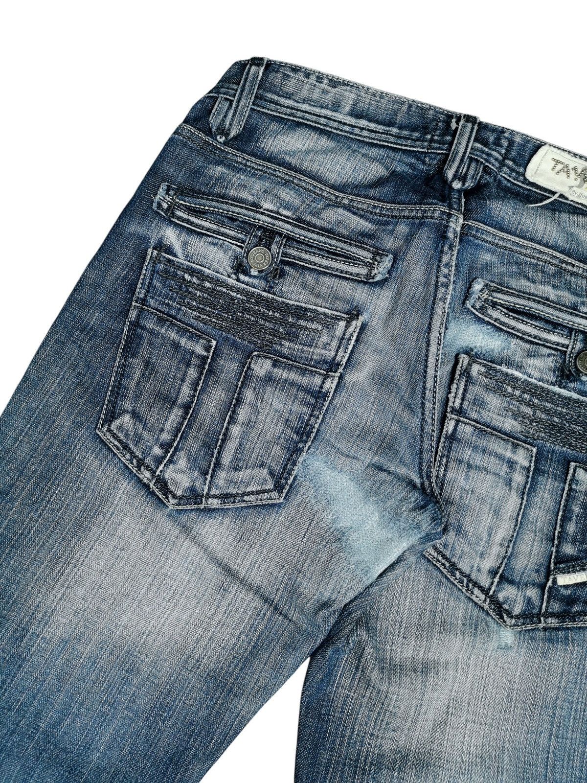 Taverniti Taverniti So Jeans Flared Distressed Bootcut Denim Y2K Style Size US 30 / EU 46 - 7 Thumbnail