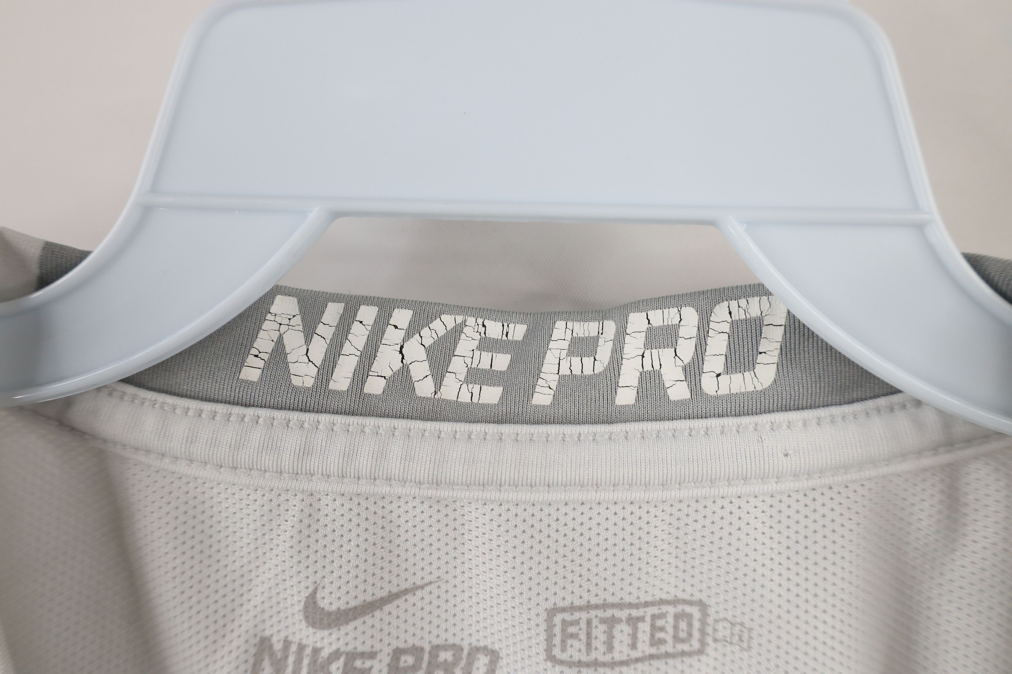 Nike × Vintage Nike Pro Compression Short Sleeve Training Gym T-Shirt White Size US S / EU 44-46 / 1 - 8 Thumbnail