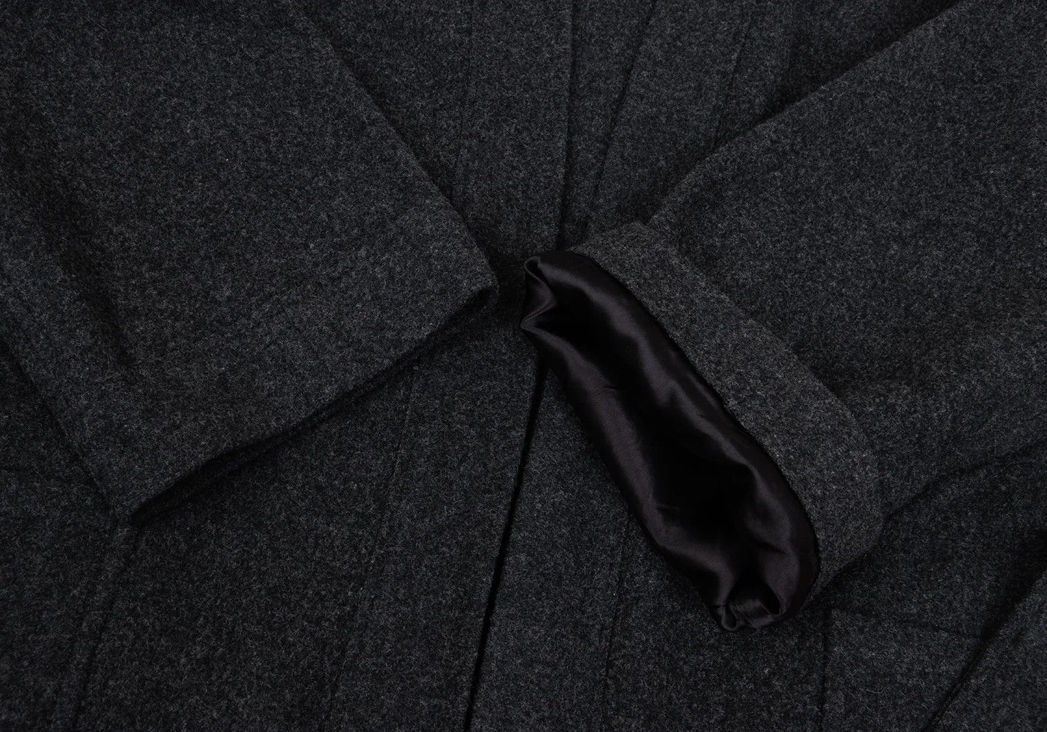 Ganryu Felt Wool No-Color Coat in Gray, Size S Size US S / EU 44-46 / 1 - 6 Thumbnail