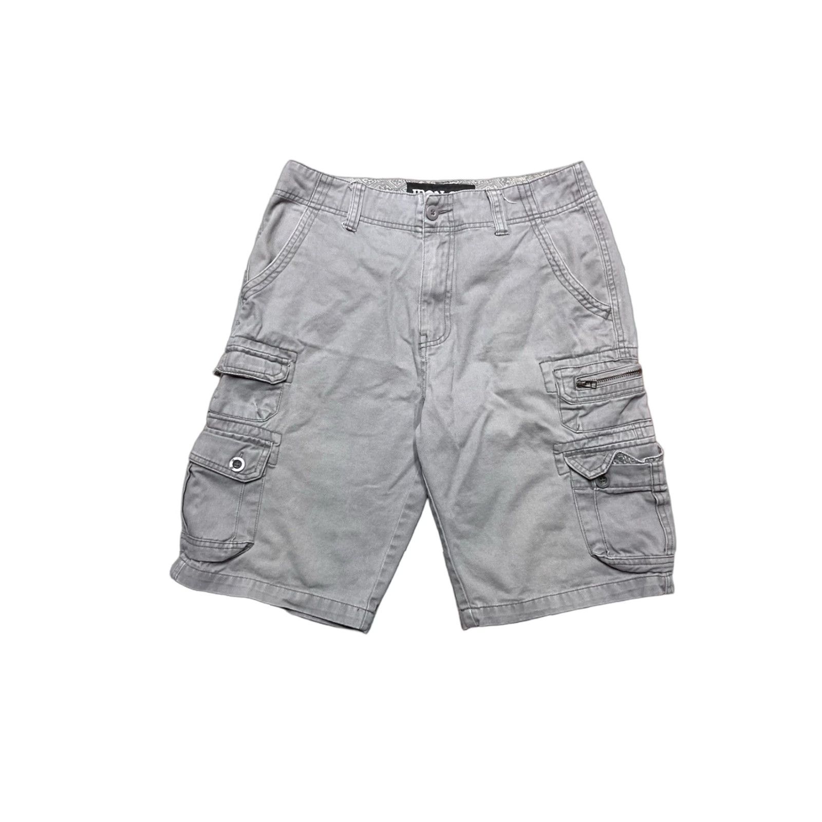 Vintage VINTAGE Iron Co Cargo Shorts Men Outdoor Cotton Gray 32 Cargo Shorts Pockets Size US 32 / EU 48 - 1 Thumbnail