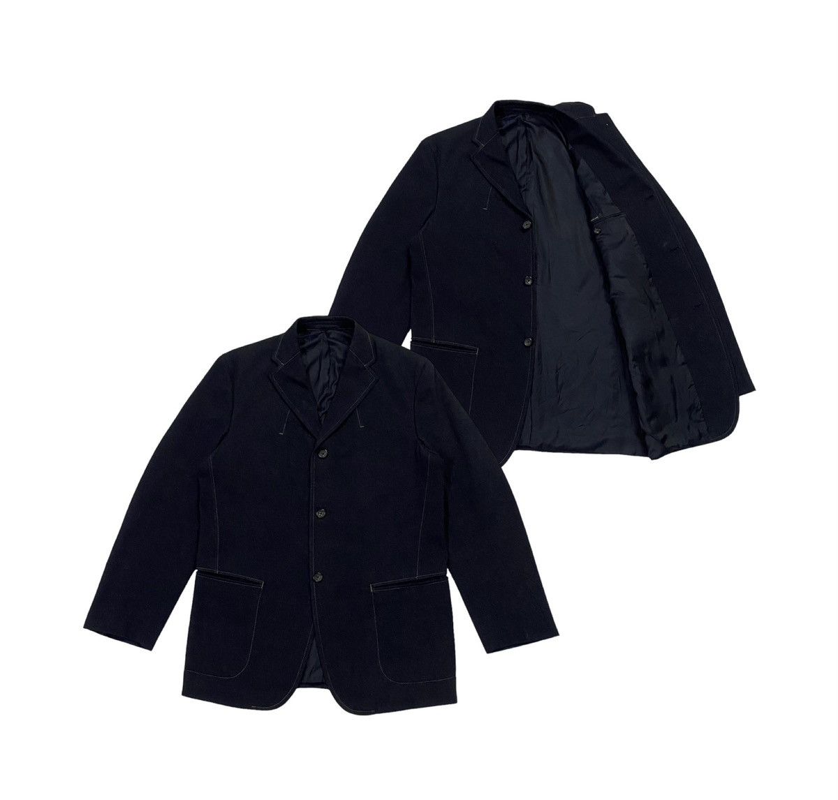 Jil Sander Jil Sender Navy Blue Blazer/Jacket Size US M / EU 48-50 / 2 - 1 Thumbnail