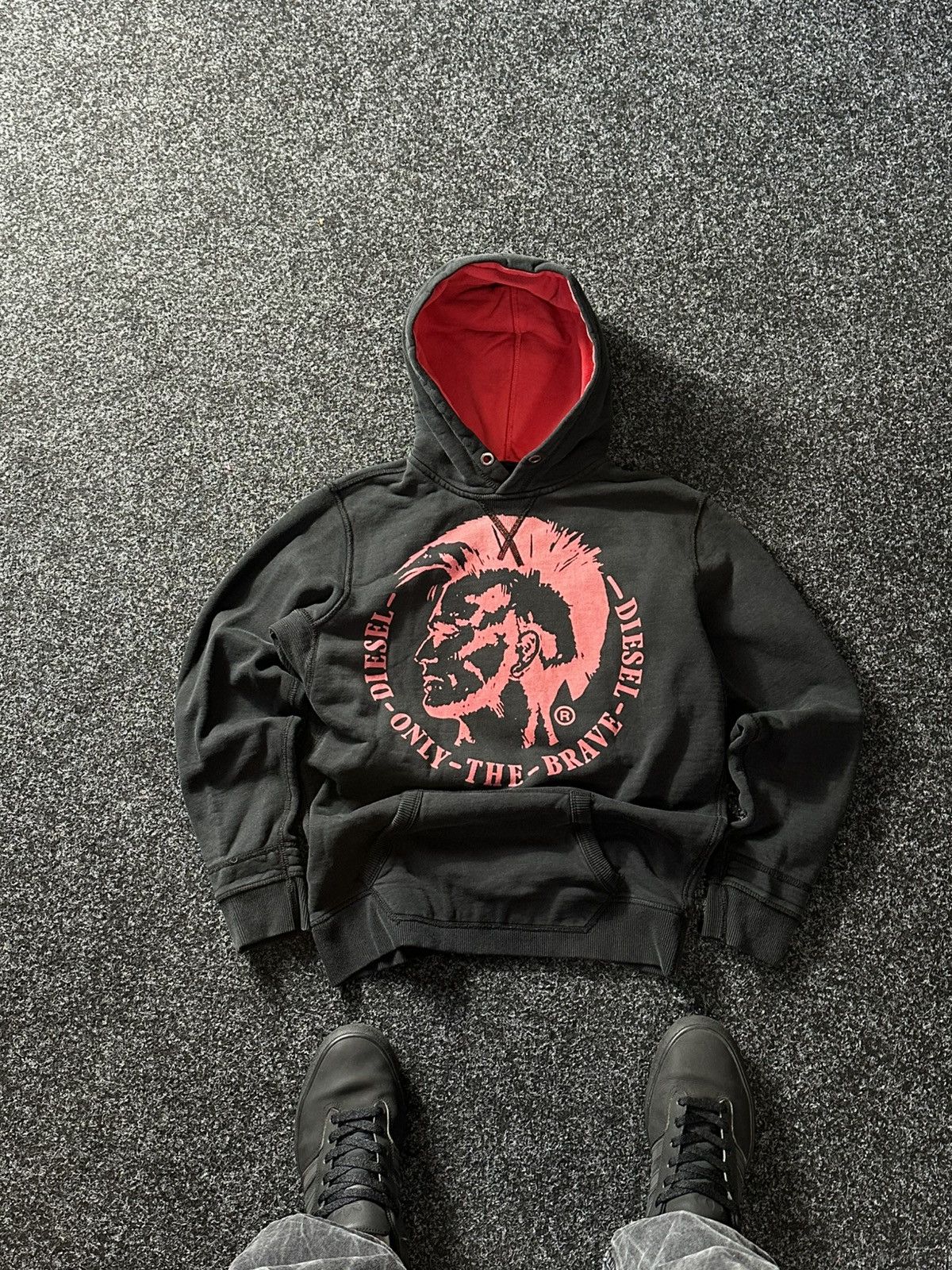 Diesel × Vintage 🚨Vintage Diesel Big Logo Y2K 00s Boxy Hoodie Hype Rare Size US XS / EU 42 / 0 - 1 Thumbnail