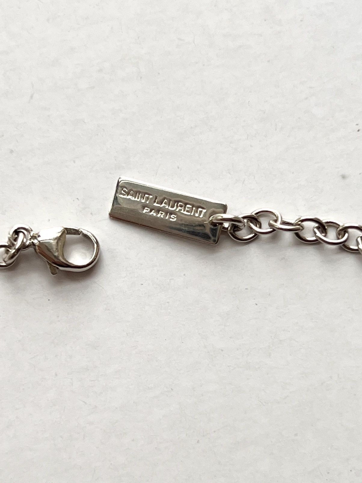 Yves Saint Laurent Saint Laurent Cassandre Charm Bracelet – Palladium YSL logo Size ONE SIZE - 16 Thumbnail