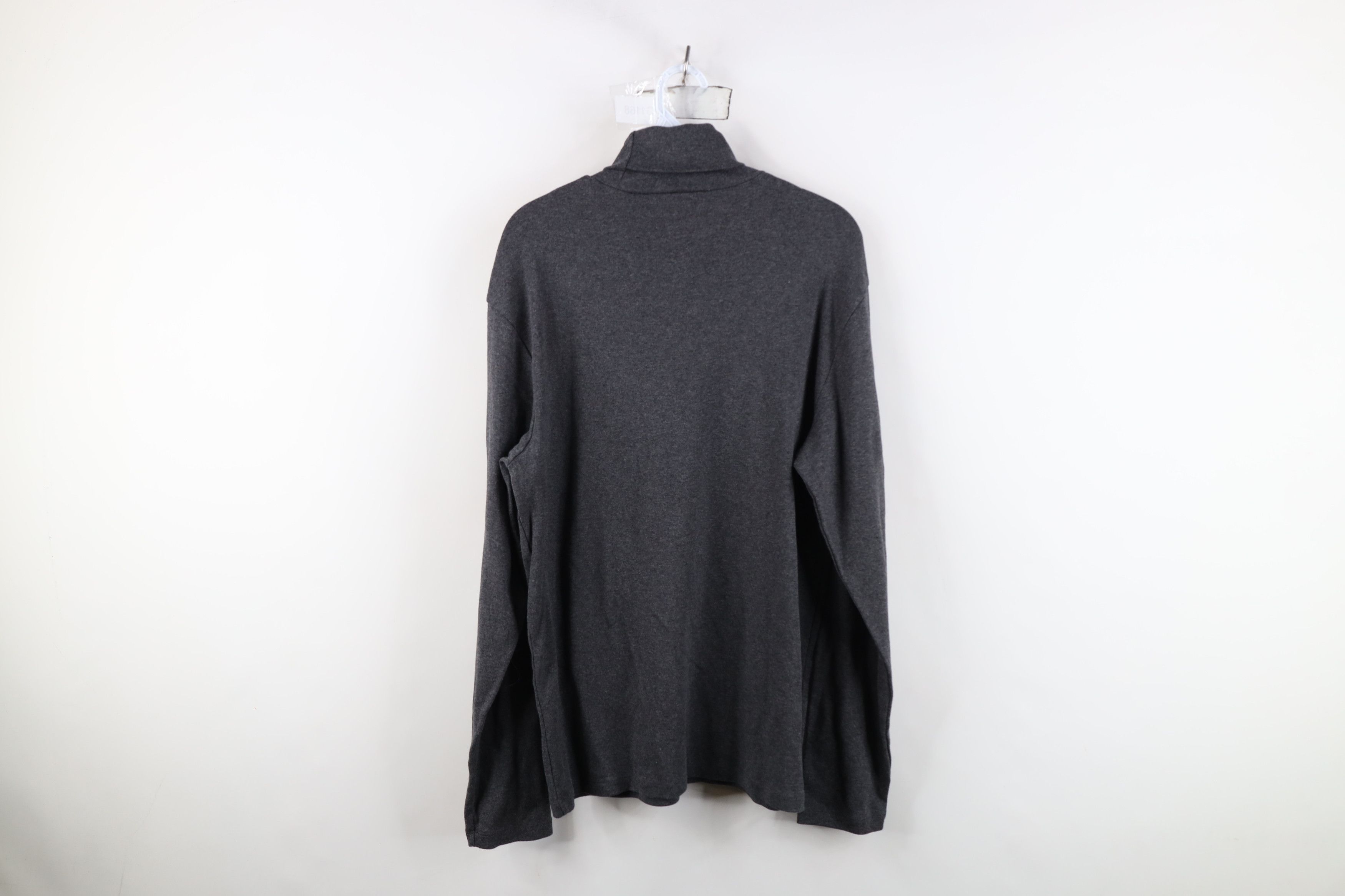 Gap Deadstock Vintage Y2K Gap Turtleneck T-Shirt Heather Gray Size US L / EU 52-54 / 3 - 8 Thumbnail