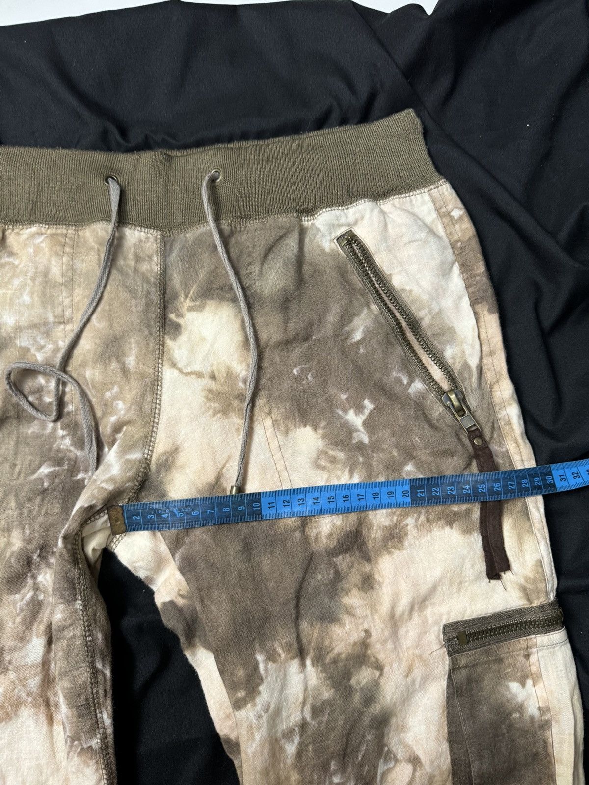 If Six Was Nine × Japanese Brand × Le Grande Bleu (L.G.B.) G.O.A Goa Flared Bootcut Cargo Pants Bleach Brown Size US 32 / EU 48 - 9 Thumbnail