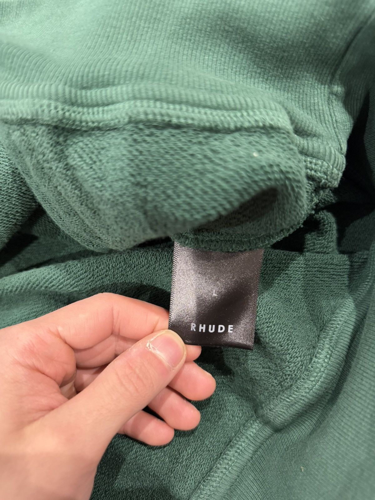 Rhude Rhude Raglan Zip Hoodie Green Size: L Size US L / EU 52-54 / 3 - 6 Thumbnail