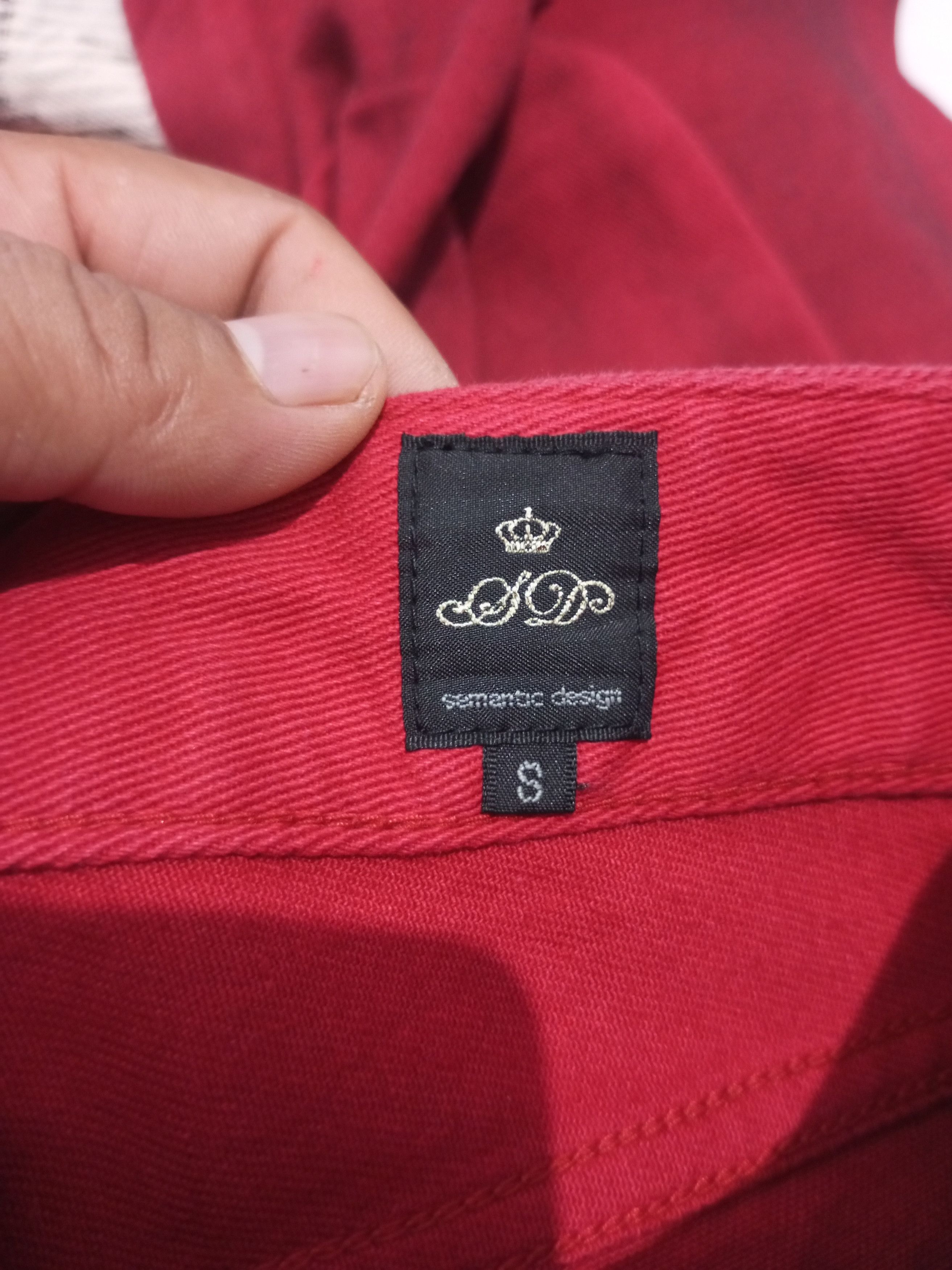 semanticdesign Vintage Semantic design england flag red denim Size US 29 - 9 Thumbnail