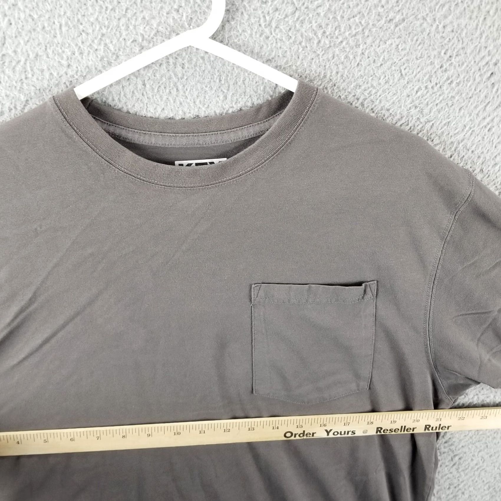 Vintage Key Work Shirt M Gray Short Sleeve Pocket Tee Farm Mechanic Mens Size US M / EU 48-50 / 2 - 5 Thumbnail
