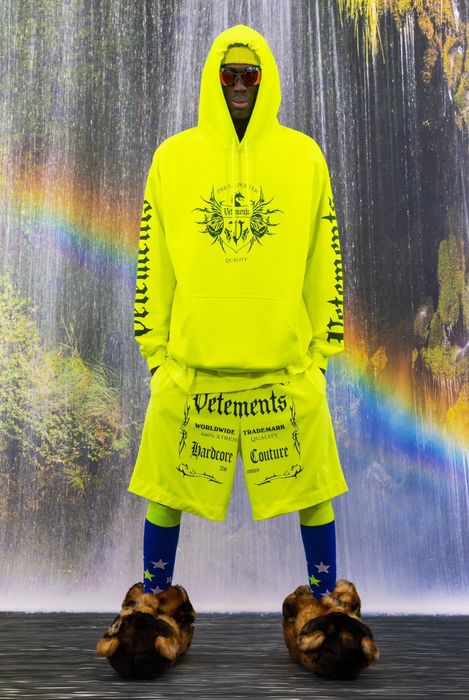 Vetements 2024 hoodie yellow