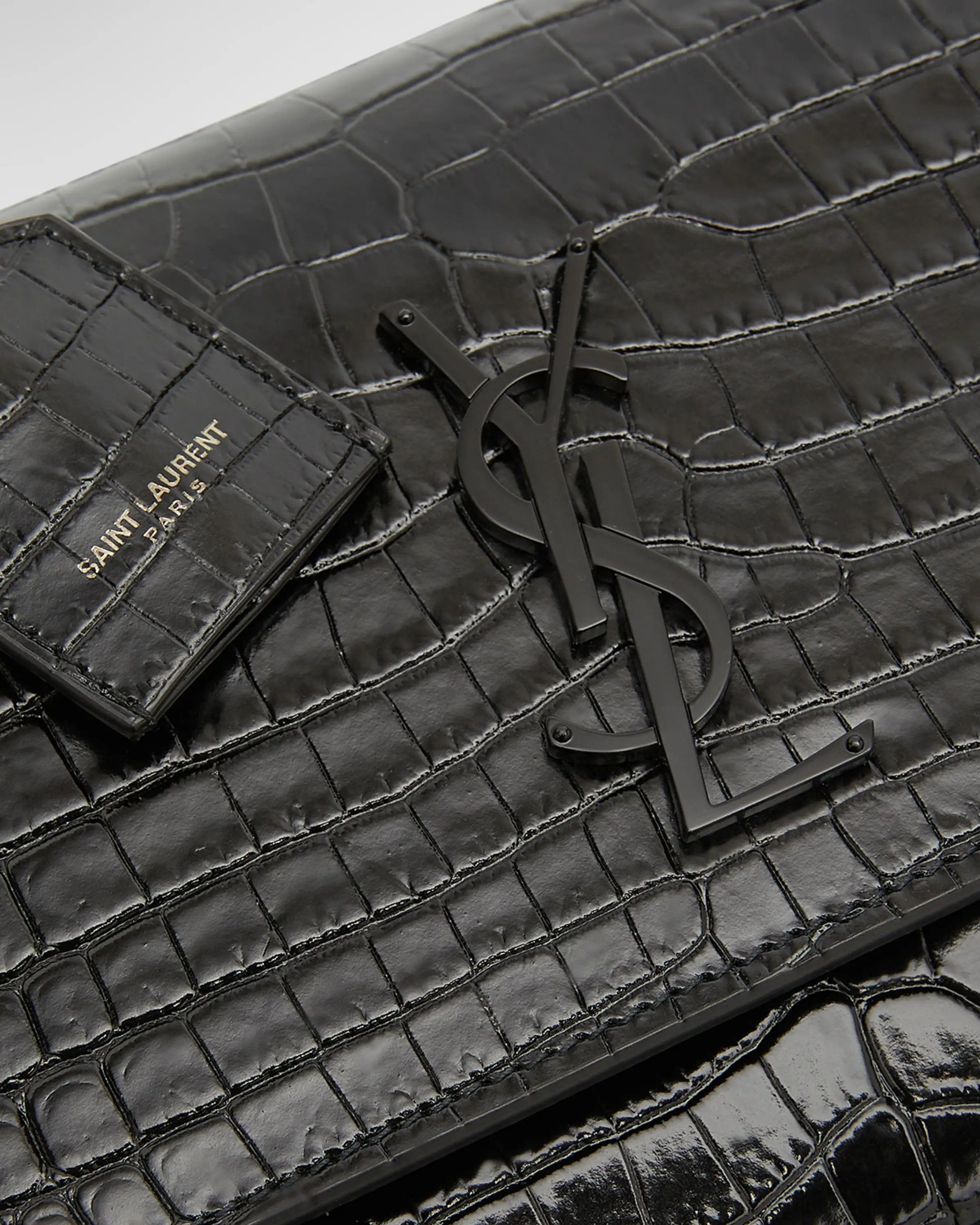 Saint Laurent Paris o1b1hav110724 Size: OS / Sunset Medium Leather Bag in Black Size ONE SIZE - 6 Thumbnail