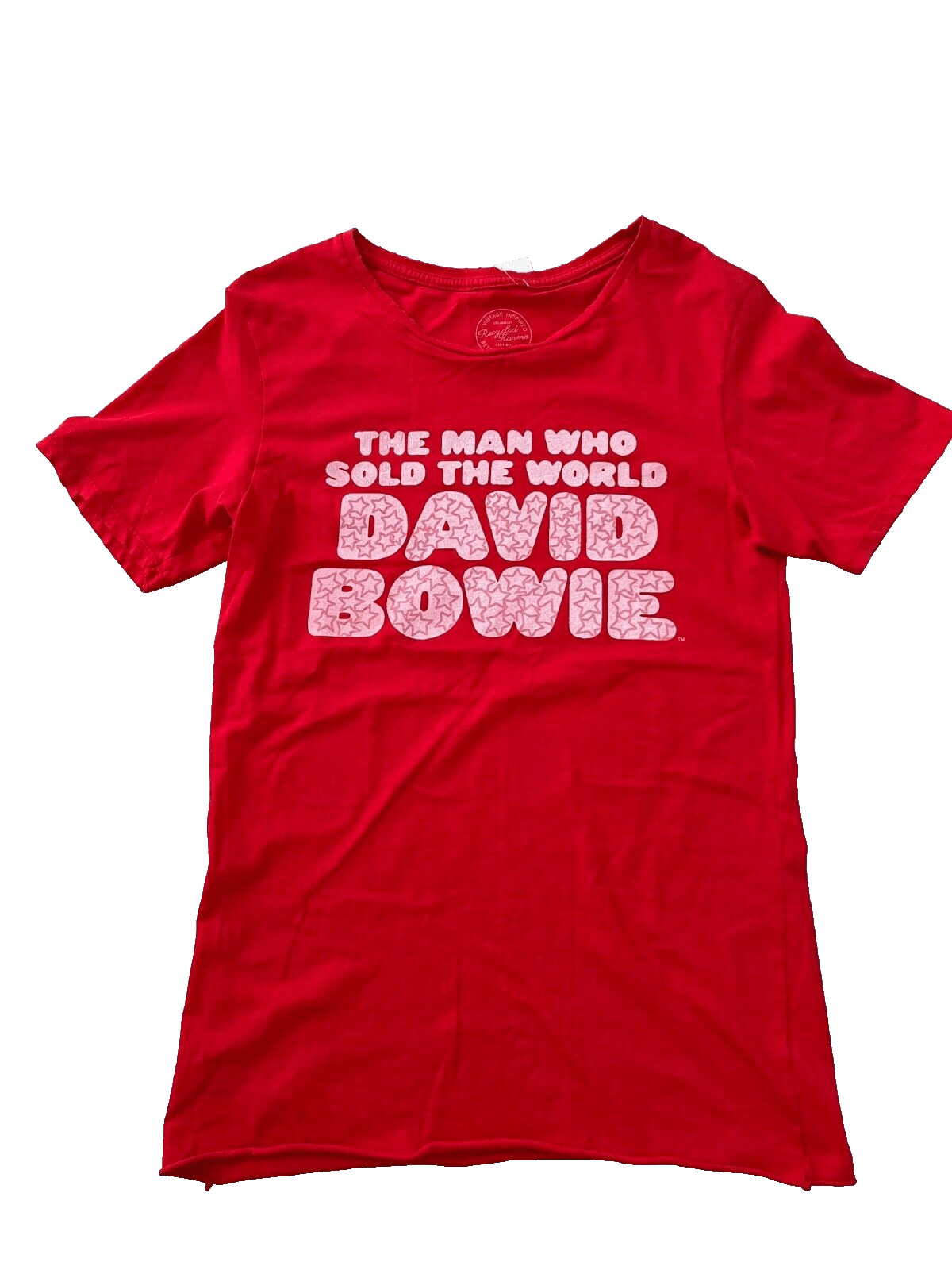Other Recycled Karma David Bowie Man Who Sold World Tee Red ( S ) Size S / US 4 / IT 40 - 2 Thumbnail
