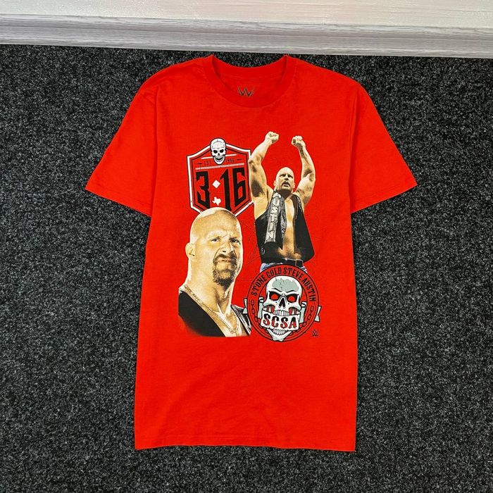 Wwf WWE Stone Cold Steve Austin 3:16 SCSA T-Shirt | Grailed