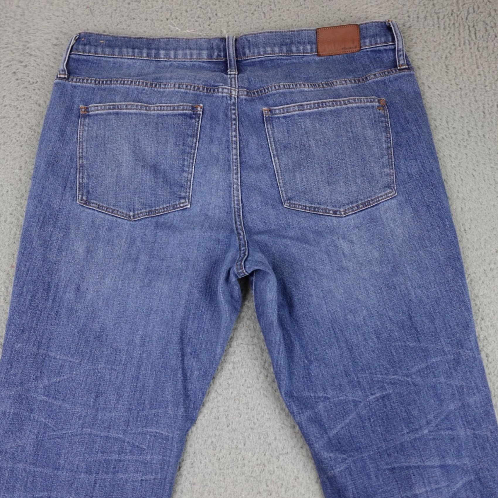 Madewell Madewell Jeans Womens 33 Blue Denim Medium Wash Stretch Mom The Slim Boyjean Size 24" / US 00 / IT 34 - 7 Thumbnail