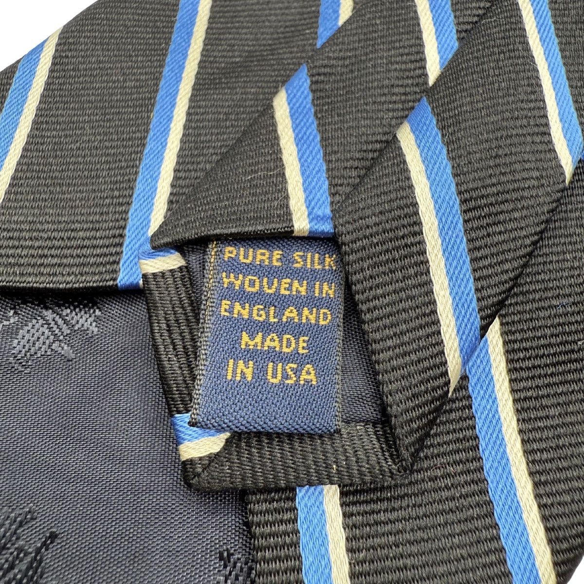 Brooks Brothers Brooks Brothers Silk Tie, Black/Blue, Made in USA, Like New Size ONE SIZE - 5 Thumbnail