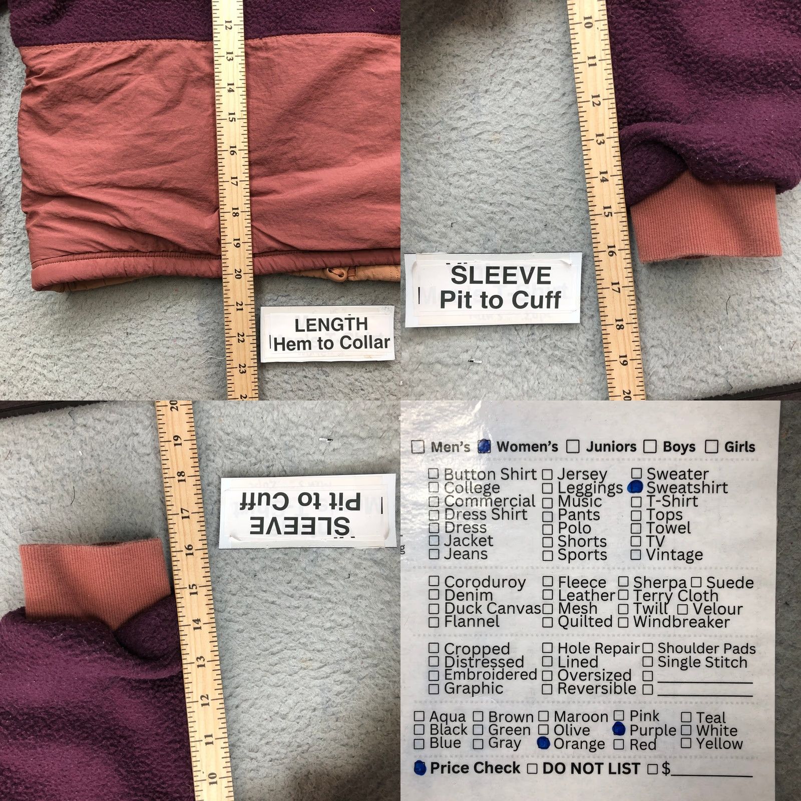 Fabletics Fabletics Sweatshirt Pullover 1/2 Zip Mock Neck Colorblock Womens Medium Orange Purple Size M / US 6-8 / IT 42-44 - 8 Thumbnail