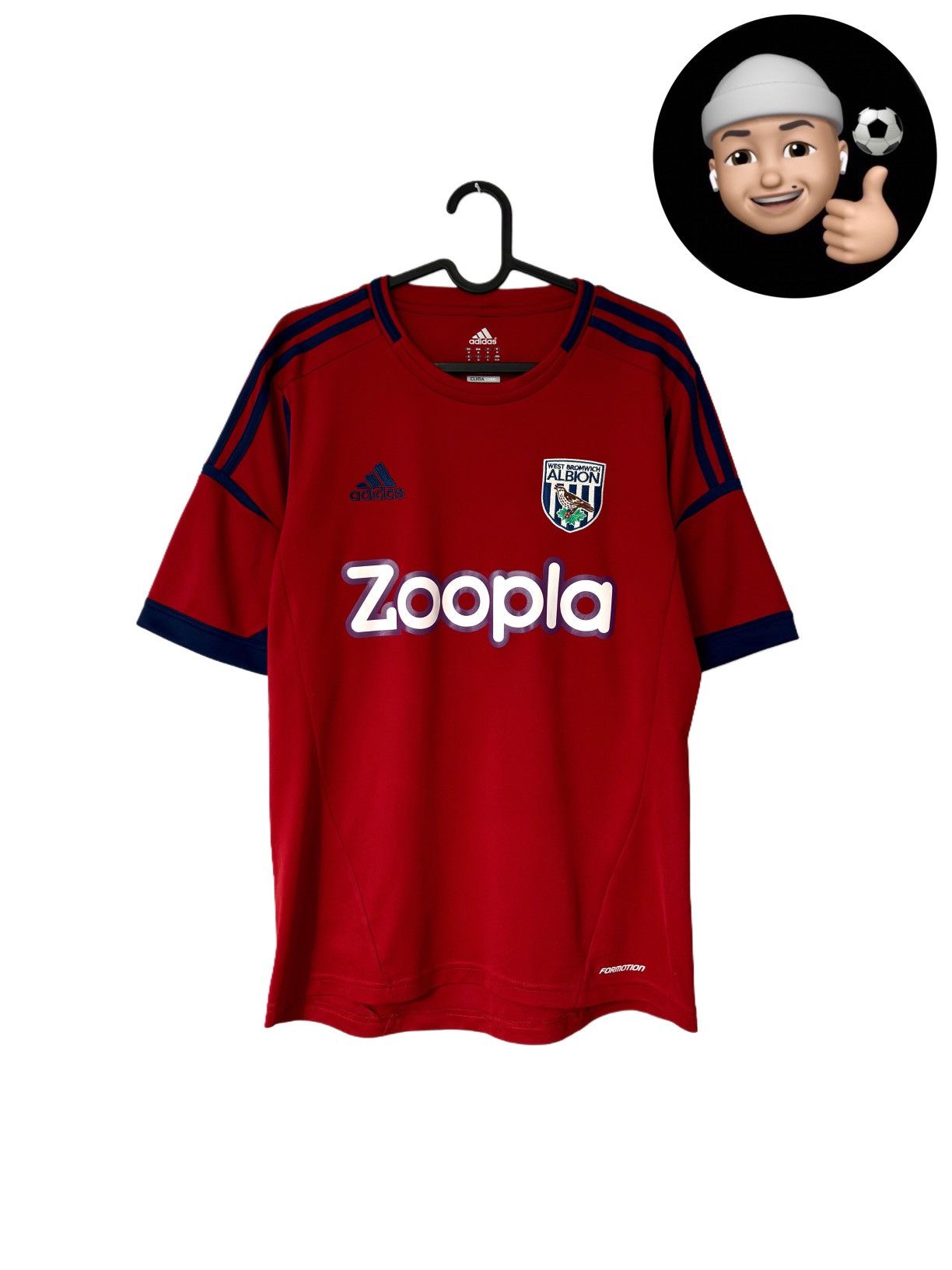 Adidas × Vintage 2012 2013 West Bromwich Player Issue Adidas Soccer Jersey UK Size US M / EU 48-50 / 2 - 1 Thumbnail