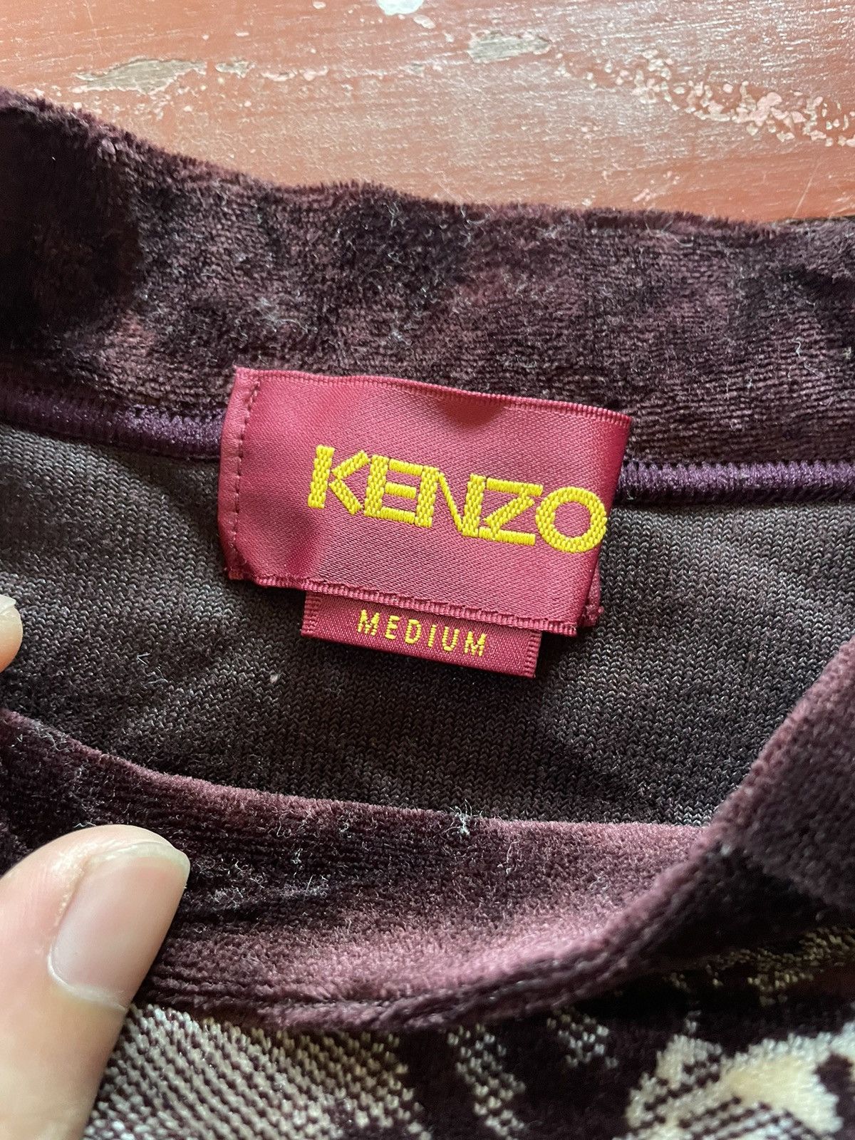 Japanese Brand × Kenzo × Vintage Vintage Kenzo Floral Velvet Size M / US 6-8 / IT 42-44 - 7 Thumbnail