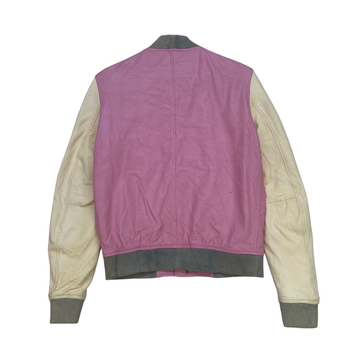 Dolce & Gabbana Dolce & Gabbana Ovine Leather Sheepskin Varsity Jacket Size S / US 4 / IT 40 - 3 Thumbnail