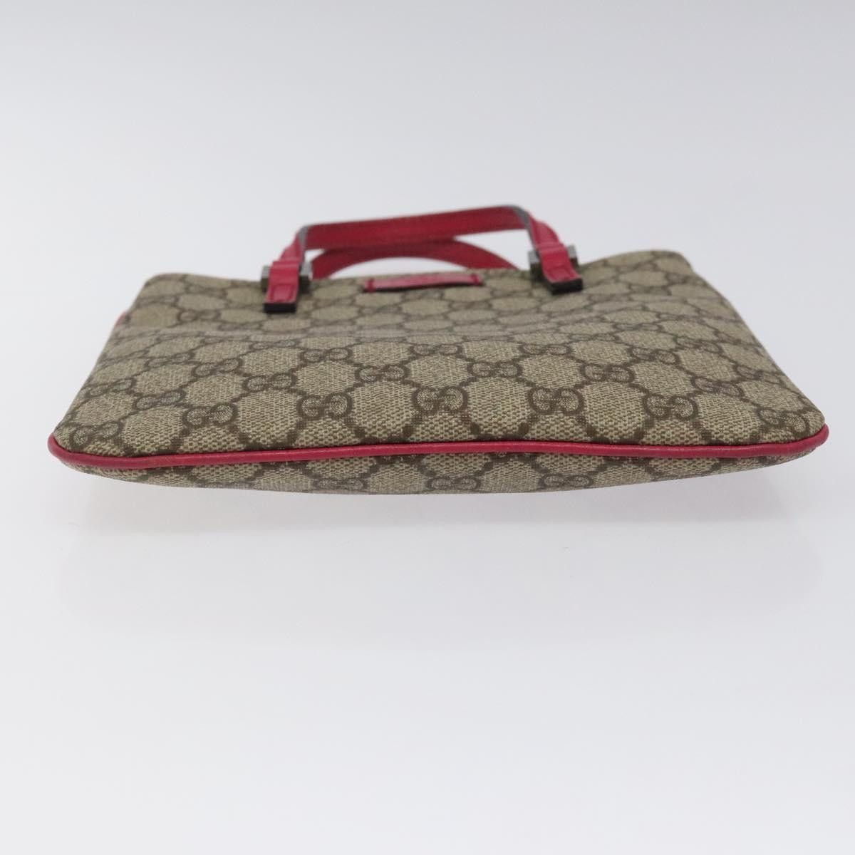 Gucci GUCCI GG Supreme Mini Hand Bag Pvc Leather Beige Size ONE SIZE - 9 Thumbnail