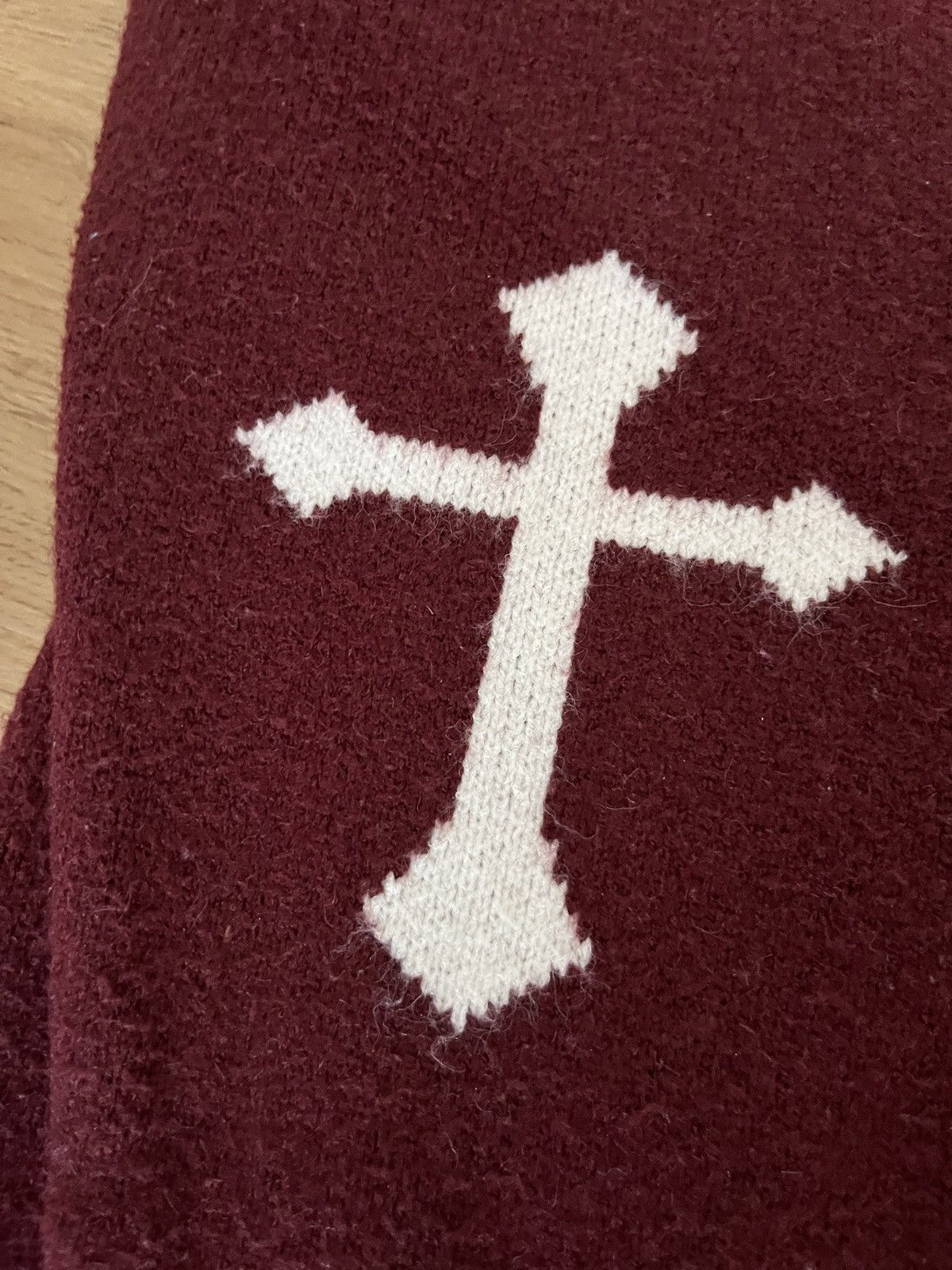 Other Heaven Can Wait Skull and Cross Knit Sweater Size US XL / EU 56 / 4 - 4 Thumbnail