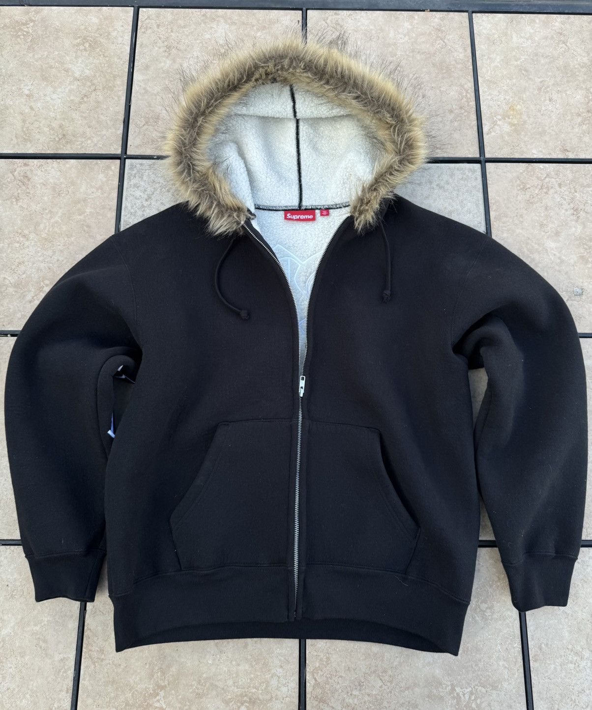 Supreme Supreme F/W25 Faux fur zip up hoodie Size US M / EU 48-50 / 2 - 1 Thumbnail