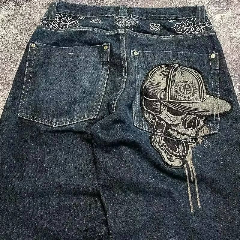 Japanese Brand × Vintage American wide gothic style jeans Size US 34 / EU 50 - 1 Thumbnail