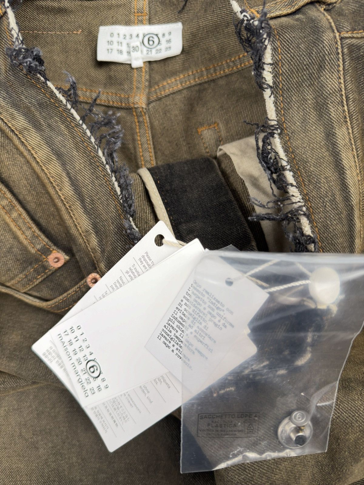 Maison Margiela DS Maison Margiela Rare Faded Raw Cut Baggy Denim Jeans Size US 30 / EU 46 - 5 Thumbnail