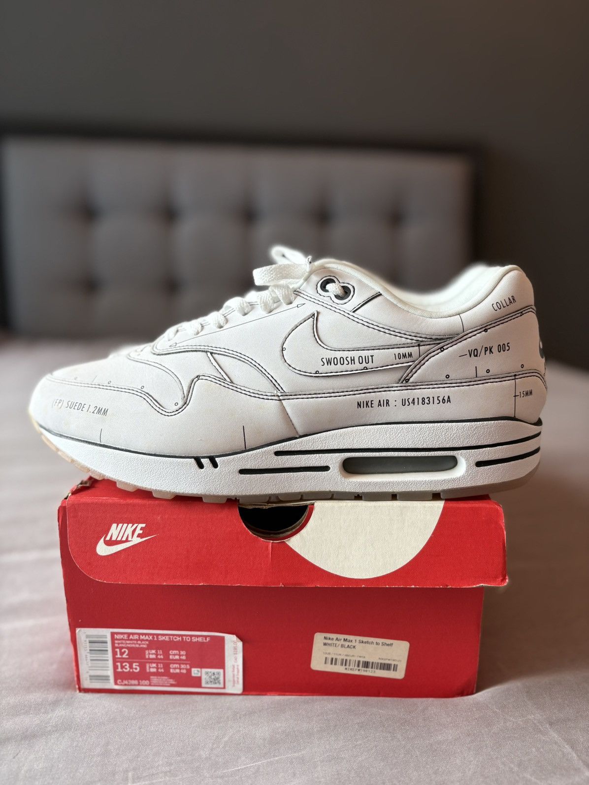 Nike Air Max 1 Sketch to Shelf Size US 12 / EU 45 - 2 Thumbnail