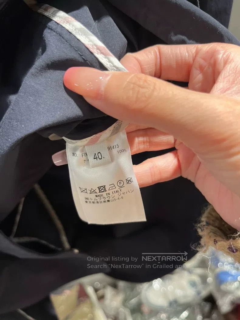 Thom Browne Thom Browne Dark Navy Blue Mid-Length Coat Size US XXS / EU 40 - 4 Thumbnail
