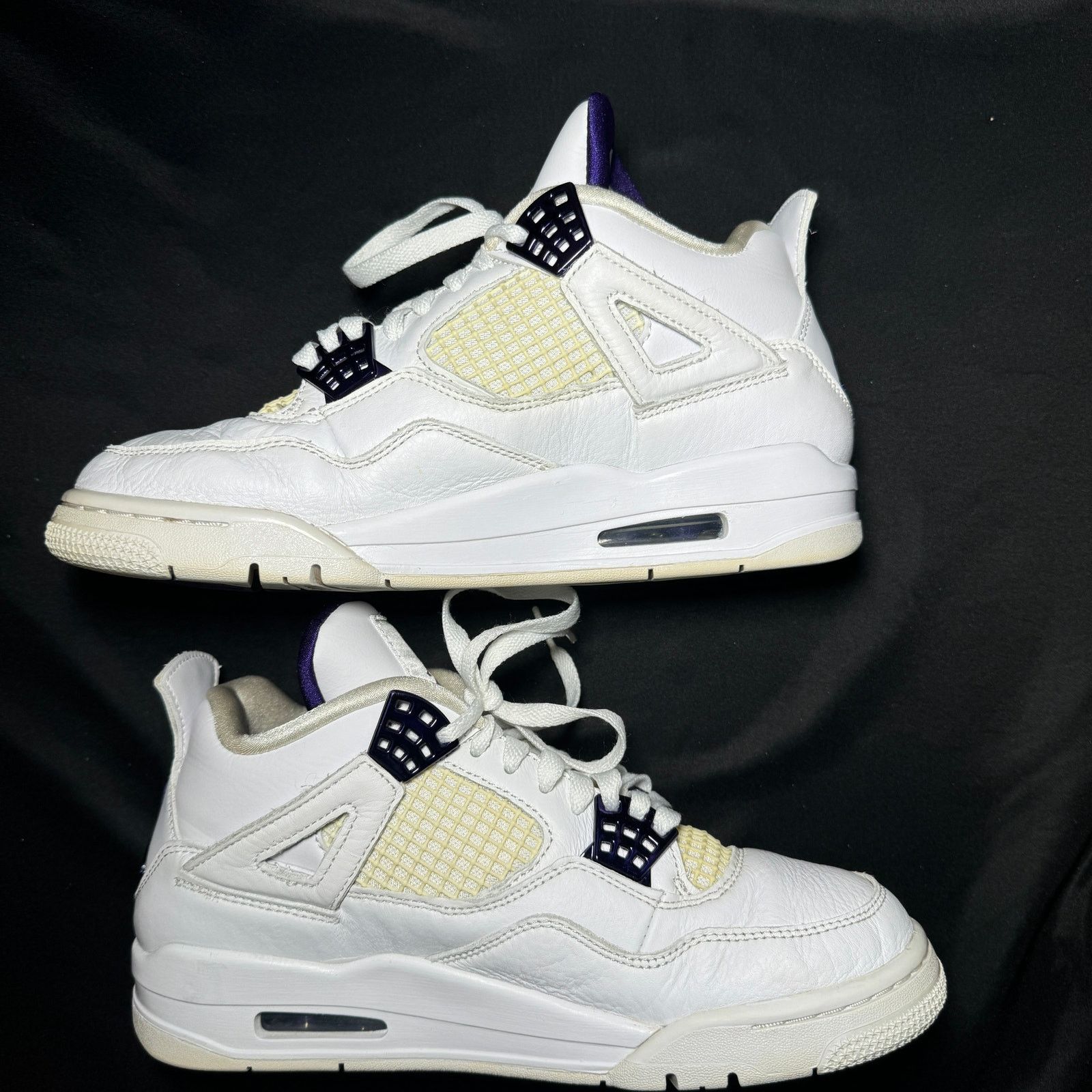 Jordan Brand × Nike Size 7.5 - Air Jordan 4 Retro Purple Metallic Men's Shoes Size US 7.5 / EU 40-41 - 2 Thumbnail