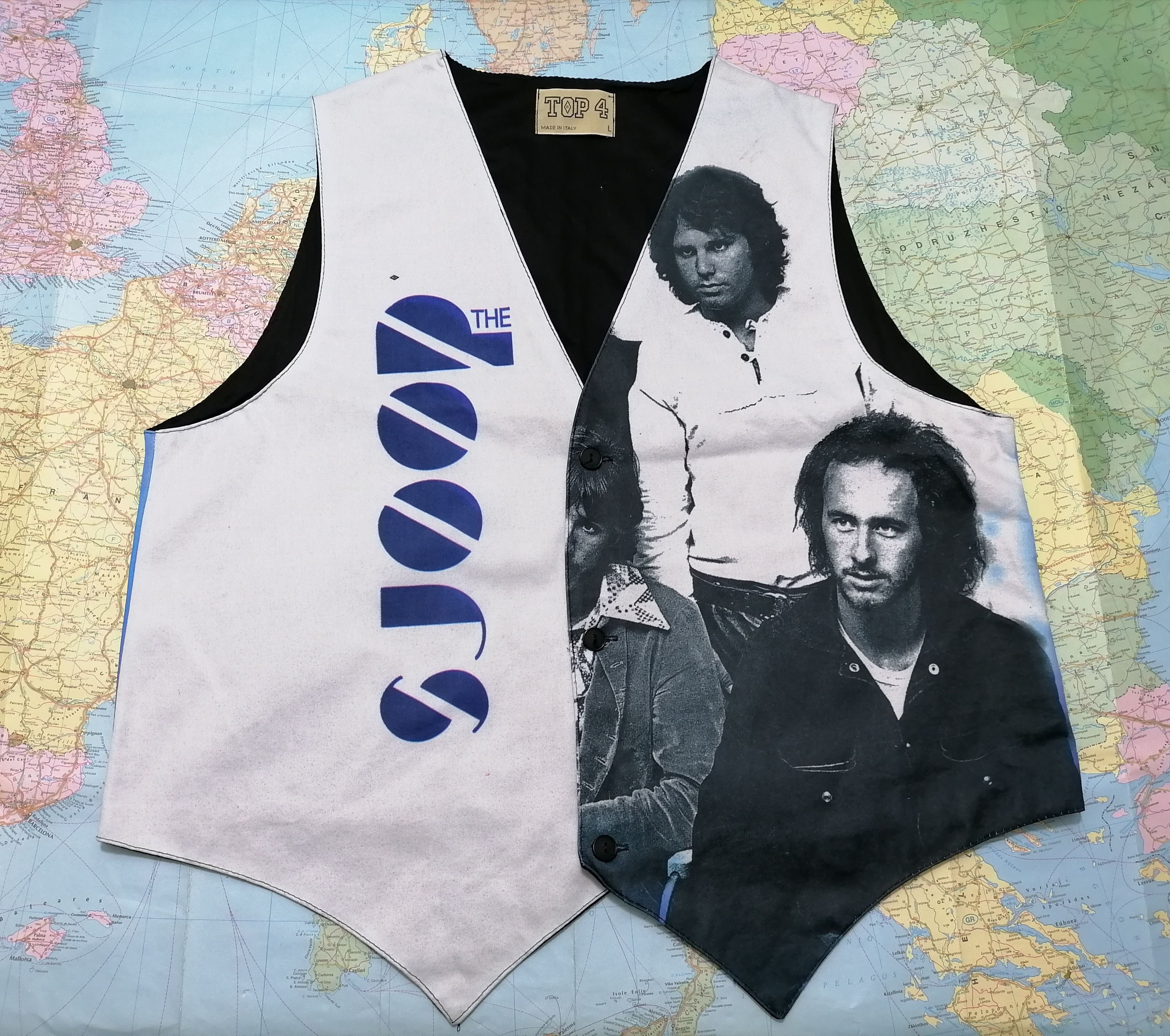 Vintage Vintage Gilet / Vest Jim Morrison , Top4 Italy 1994 Size US L / EU 52-54 / 3 - 1 Thumbnail