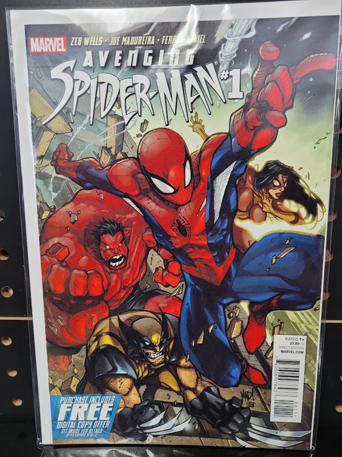 Marvel Comics Avenging Spider-Man 1 NM 2011 Wolverine Red Hulk Key Size ONE SIZE - 1 Preview