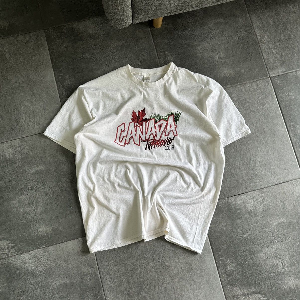 Vintage Vintage Canada🍁 T-shirts Big Logo 00s Y2K Size US XXL / EU 58 / 5 - 4 Thumbnail