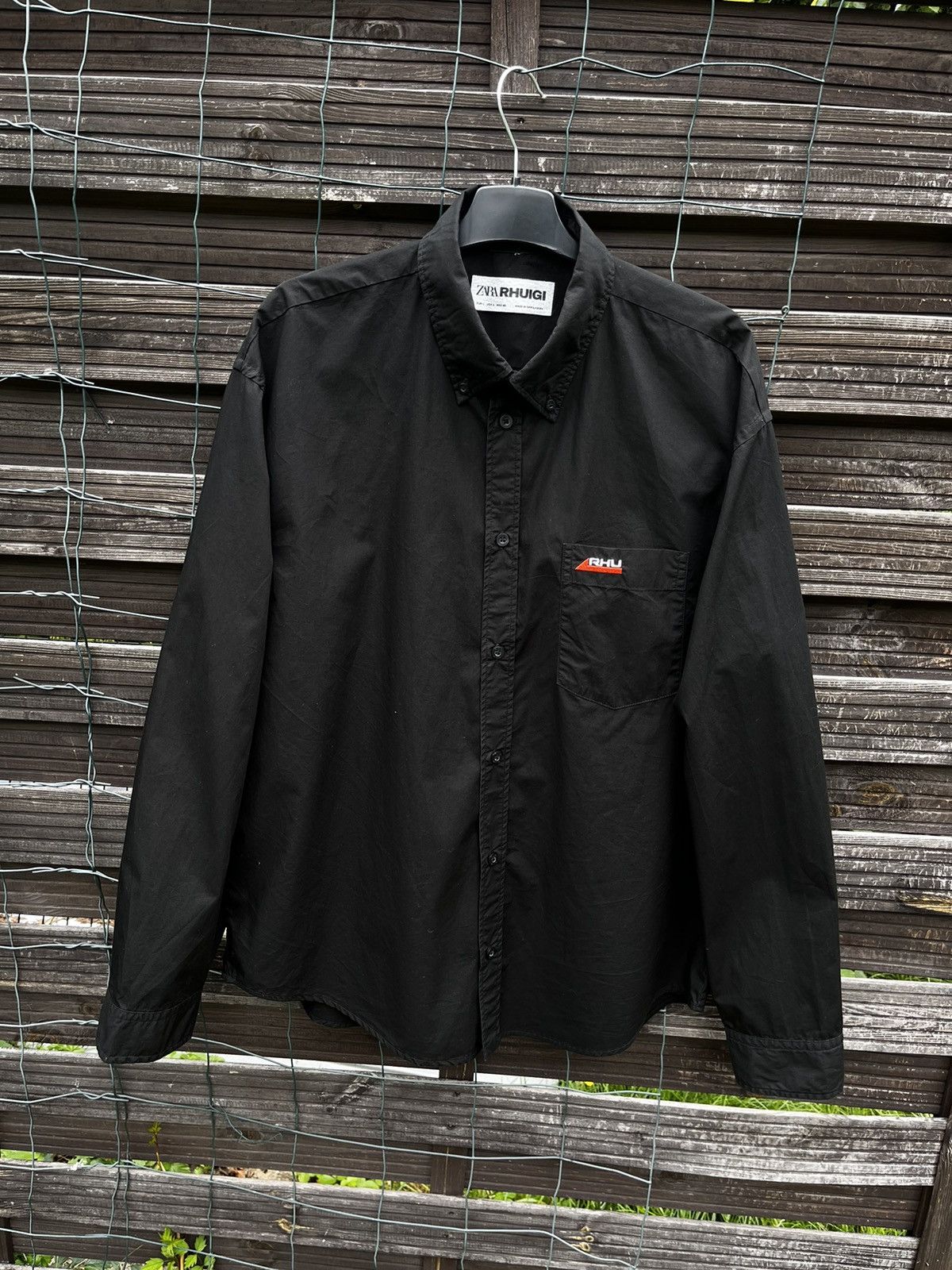 Rhude × Zara ⚫️ ZARA × RHUIGI TECHNICAL RHUDE SHIRT Size US L / EU 52-54 / 3 - 4 Thumbnail
