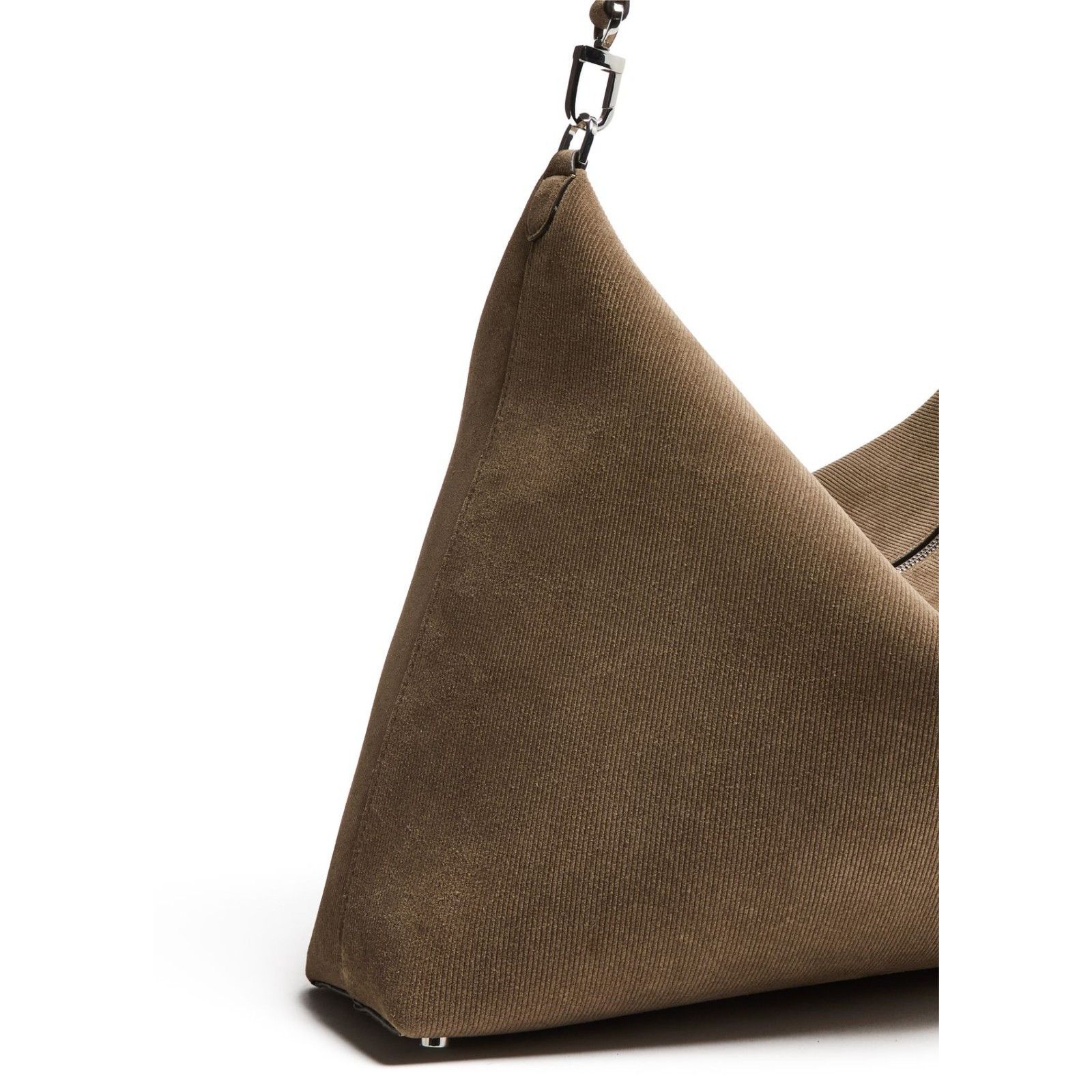 Toteme TOTEME Bevel Medium Dark Taupe Corduroy Shoulder Bag New Size ONE SIZE - 5 Thumbnail
