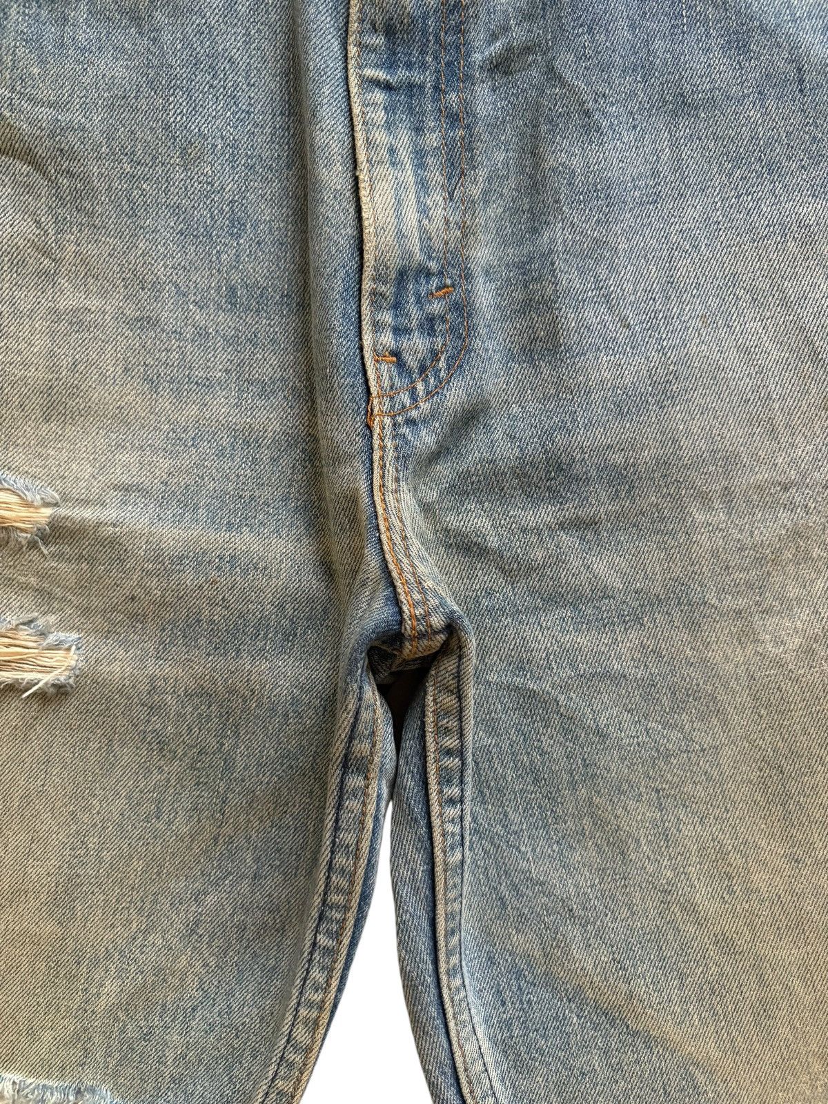 Levi's Vintage 90s Levis 517 Mud Wash Distressed Jean Shorts Jorts Size US 33 - 7 Thumbnail