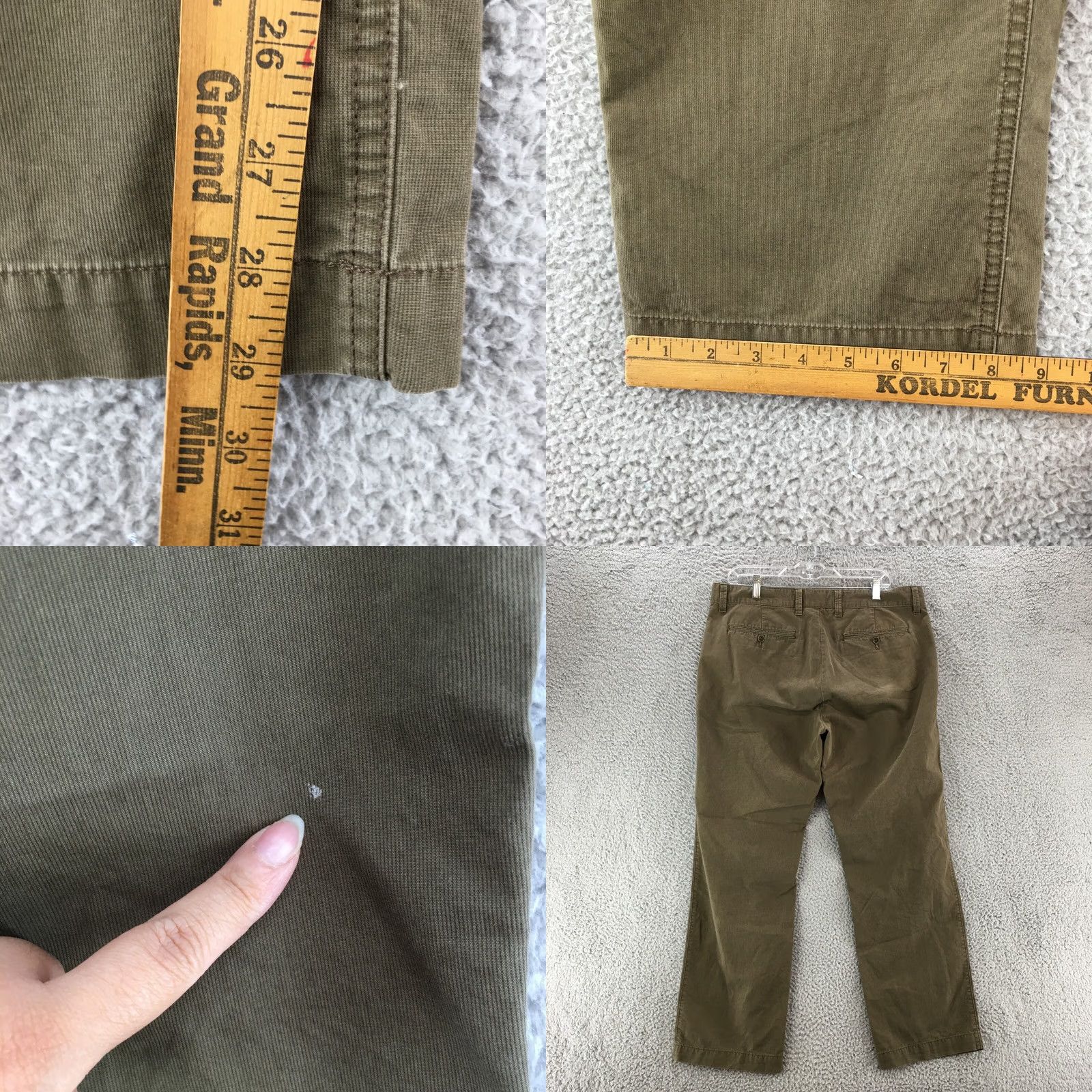 Banana Republic Banana Republic Straight Fit Pants Mens 36/30 Green Mid Rise Zip Fly Casual Pants Mens Green Straight Fit Slant Pockets 36/30 Regular Rise Size US 36 / EU 52 - 8 Thumbnail