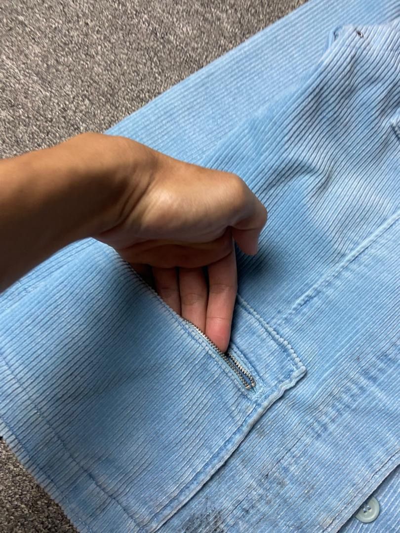 Japanese Brand ELKYA Corduroy Dual Pocket Jacket with Hidden Button (176) Size US XXS / EU 40 - 7 Thumbnail