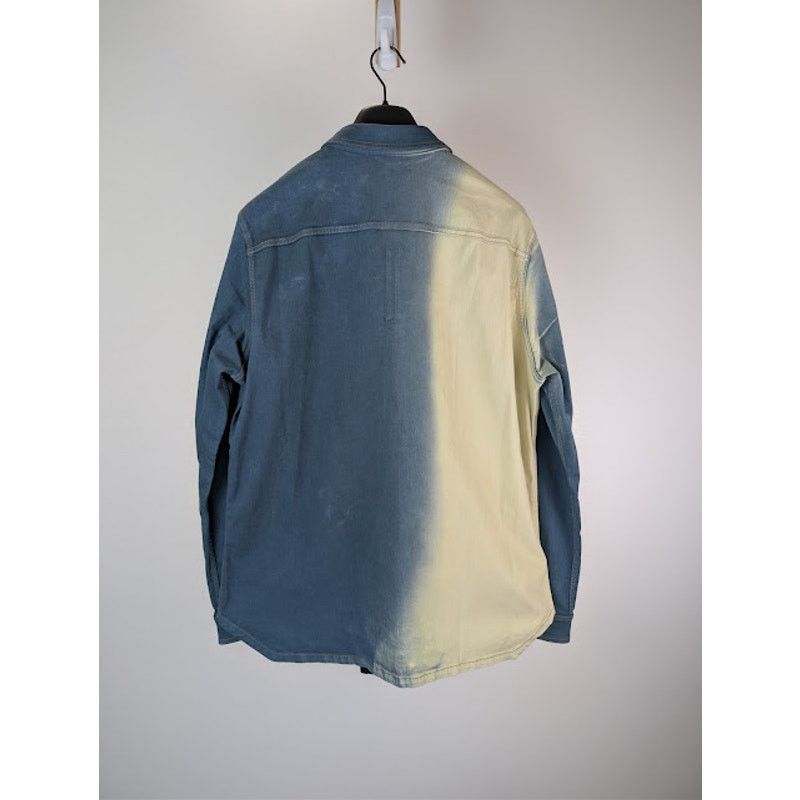 Rick Owens Drkshdw o1rshd1 Denim Outershirt Toothpaste Degrade in Blue Size US XL / EU 56 / 4 - 9 Thumbnail